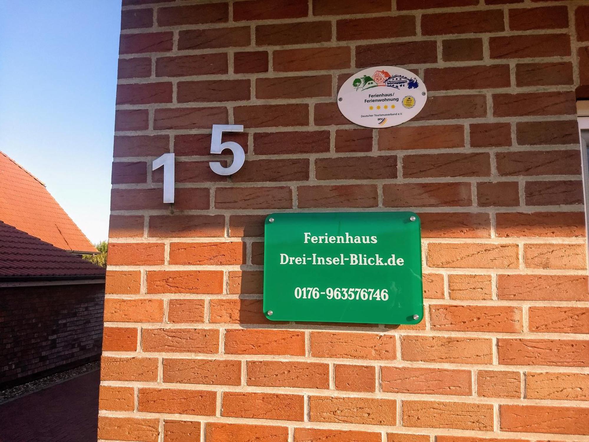 Drei-Insel-Blick Neßmersiel Екстериор снимка